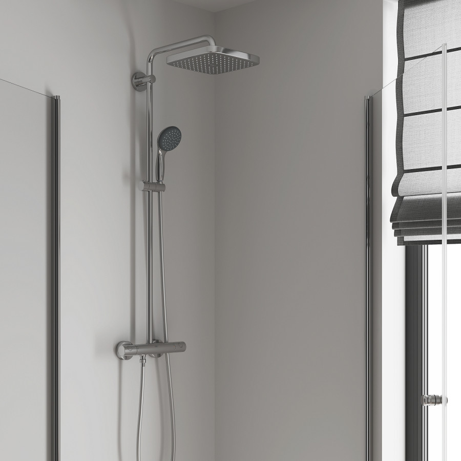 Душова система термостатична Grohe QuickFix Vitalio Start System 250 Cube 26697000