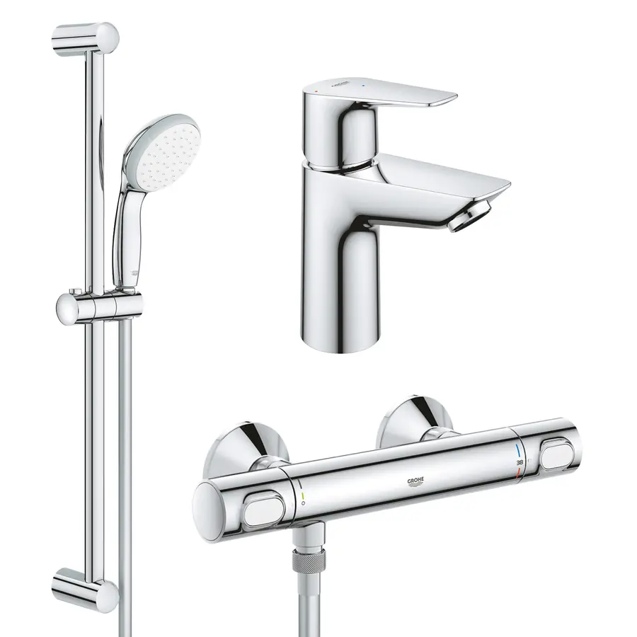 Набір змішувачів 2 в 1 для ванної кімнати Grohe QuickFix StartEdge M-Size UA202503TE
