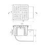 Трап ANIplast з горизонтальним випуском 110 мм, з решіткою 15х15 см TА1110EU