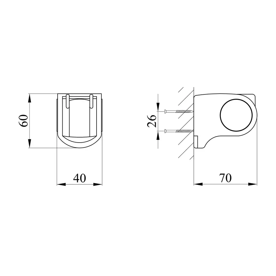 Держатель для душа Kroner KRM-C923