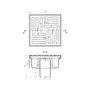 Трап ANIplast з вертикальним випуском 50 мм, з нержавіючою решіткою 15х15 см TA5212EU