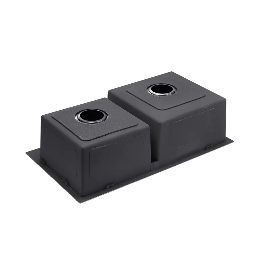 Кухонная мойка Kroner KRP Schwarze - 7843ZHM PVD (3,0/1,0 мм)