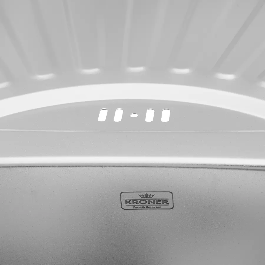 Кухонна врізна мийка з нержавіючої сталі Kroner KRP Satin-7549 0.8мм-180 верхній перелив