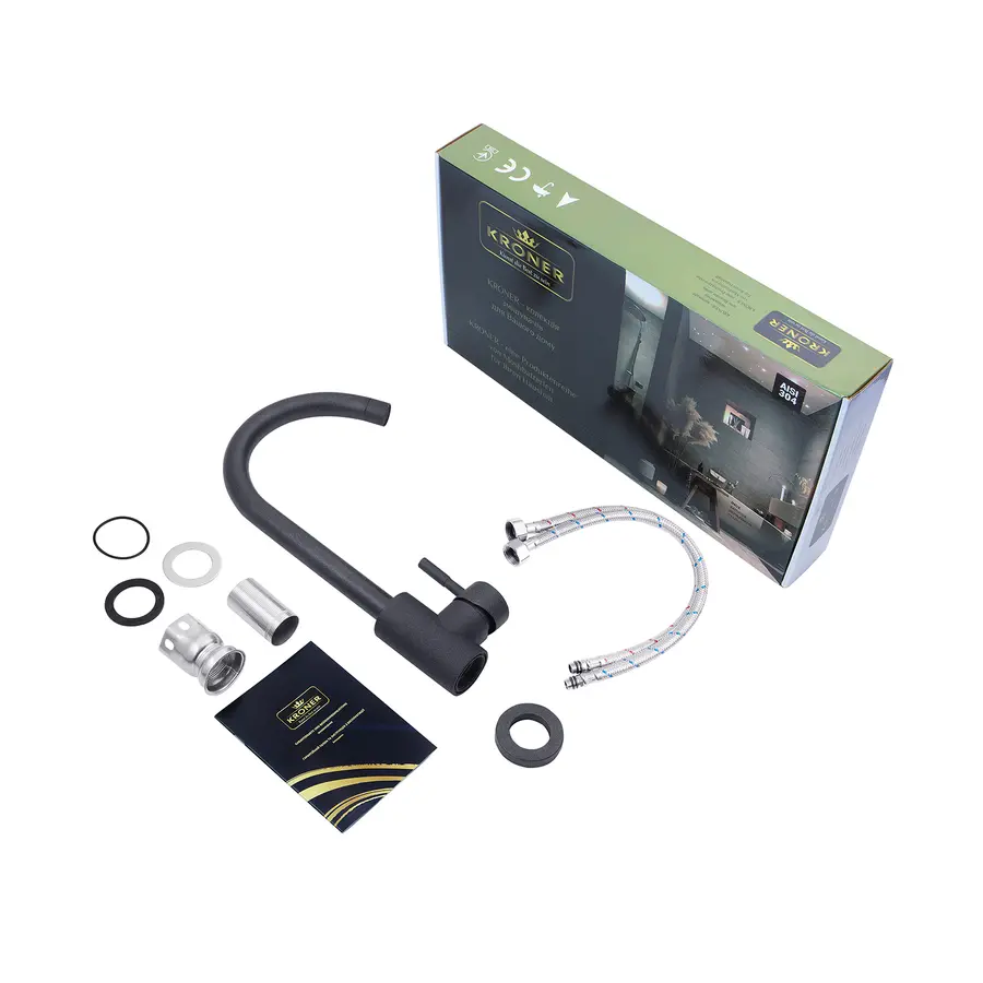 Смеситель для кухни Kroner KRP Edelstahl Komposit - GRB035