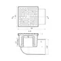 Трап ANIplast з горизонтальним випуском 110 мм, з решіткою 15х15 см TА1112EU
