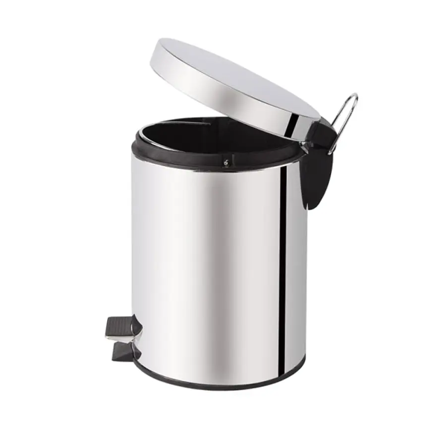 Мусорное ведро Potato P412 (5 л.) хромированное
