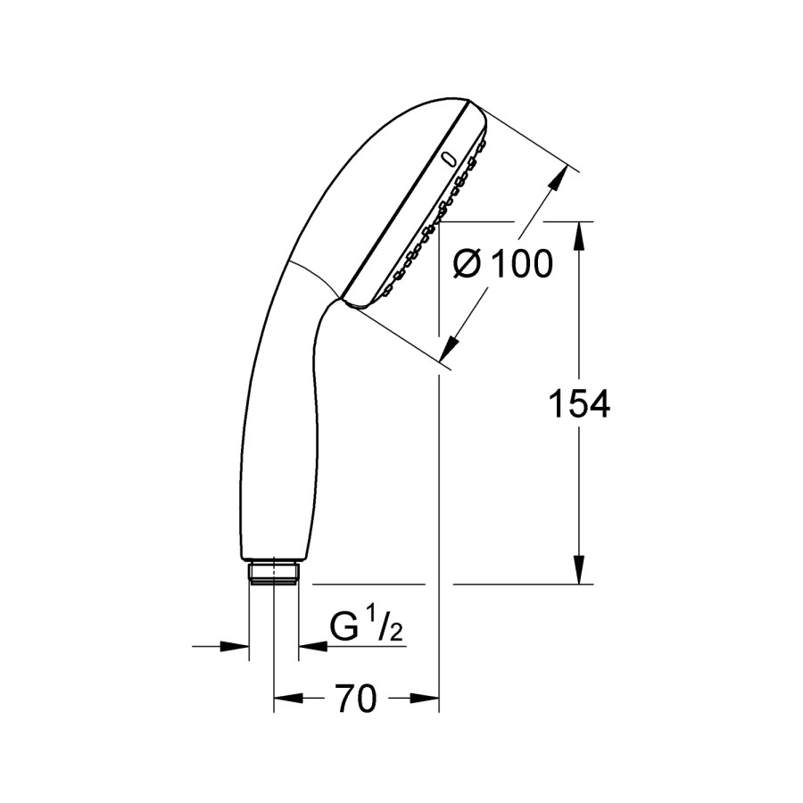 Лейка для ручного душа Grohe New Tempesta 100 26161001