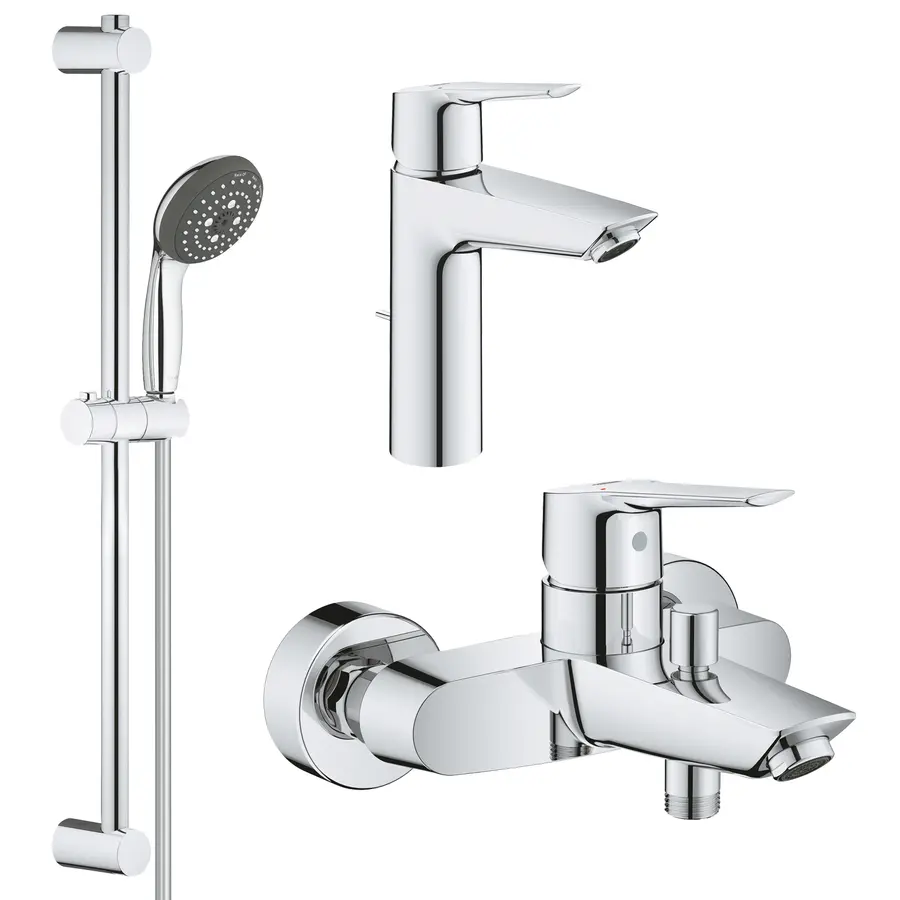 Набір змішувачів 3 в 1 для ванної кімнати Grohe QuickFix Start M-Size UA202301MQ