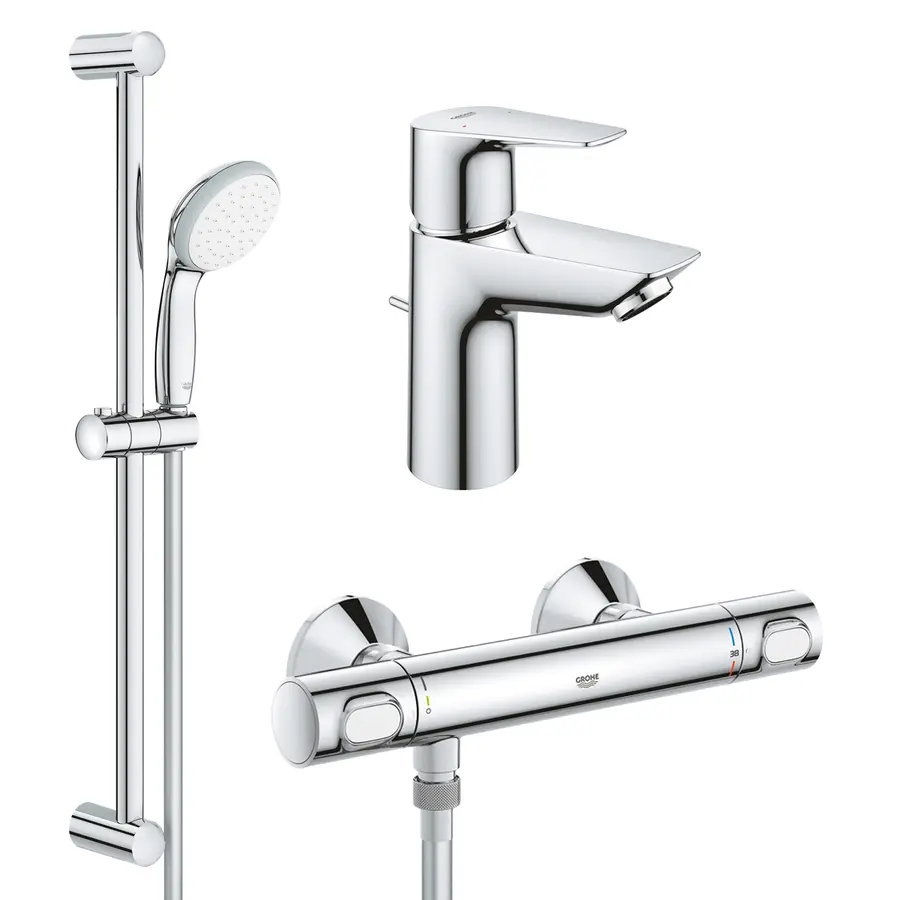 Набір змішувачів 2 в 1 для ванної кімнати Grohe QuickFix StartEdge S-Size UA202503TS