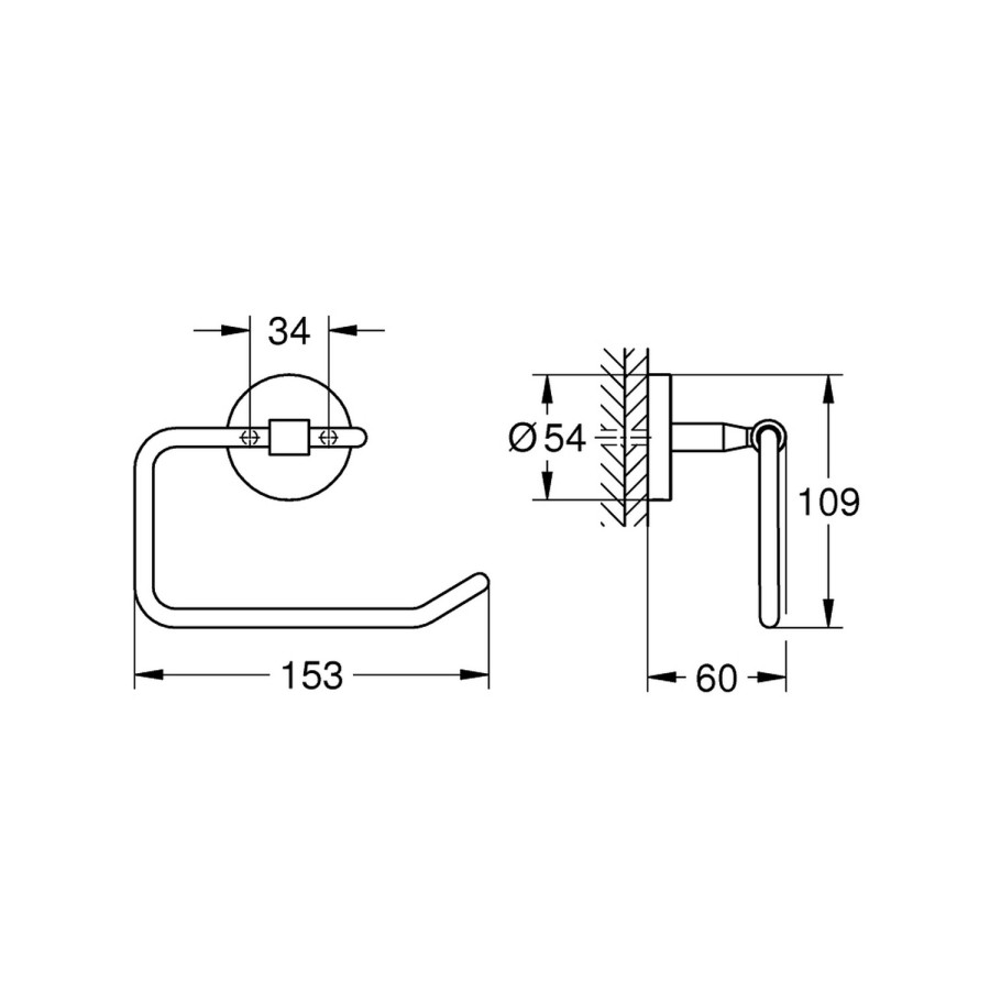 Держатель для туалетной бумаги Grohe QuickFix Start Cosmopolitan 41165000