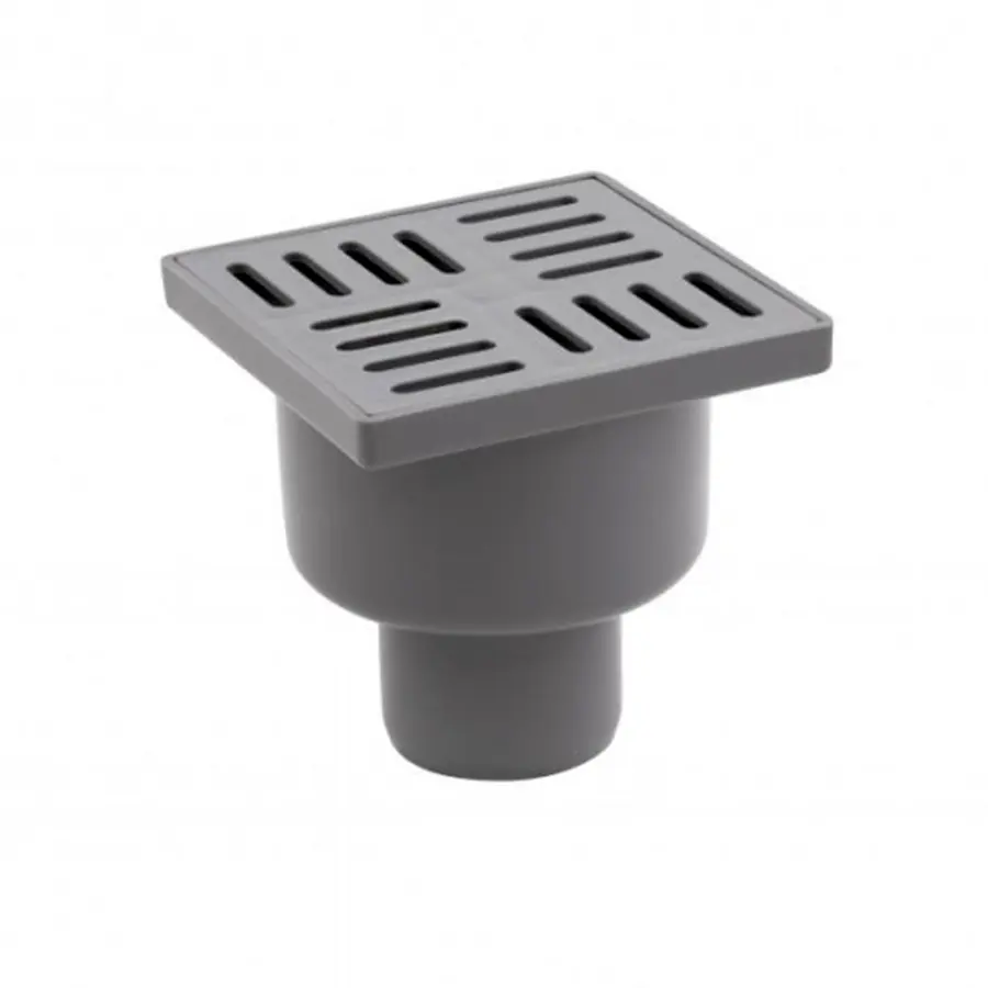 Трап ANIplast з вертикальним випуском 50 мм, з нержавіючою решіткою 10х10 см TQ5202EU