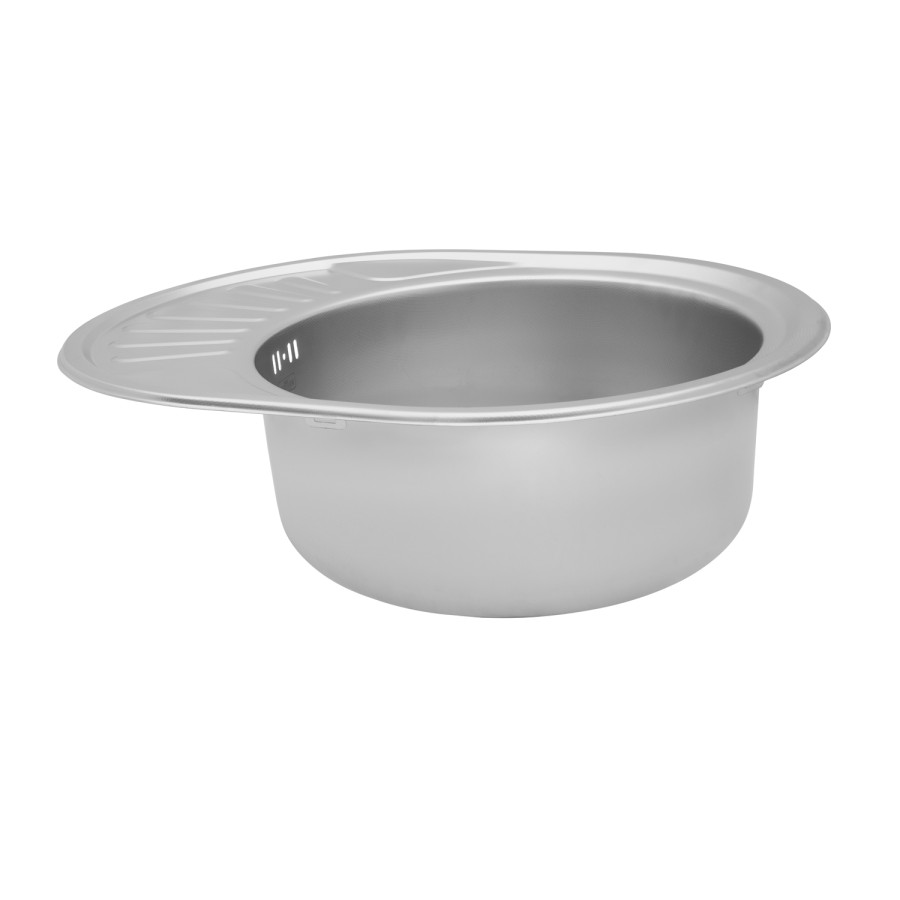 Кухонна врізна мийка з нержавіючої сталі Kroner KRP Satin-5745 0.6мм-180
