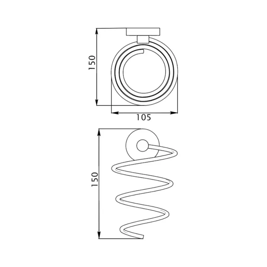 Держатель для фена настенный Kroner KRM Elbe - ACC2928