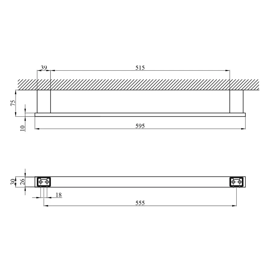 Полотенцедержатель Kroner KRP Edelstahl Kubus - SCH3901