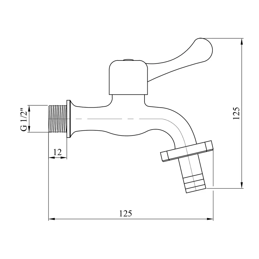 Кран для поливу Agua Toledo-C099 1/2'' ЗР