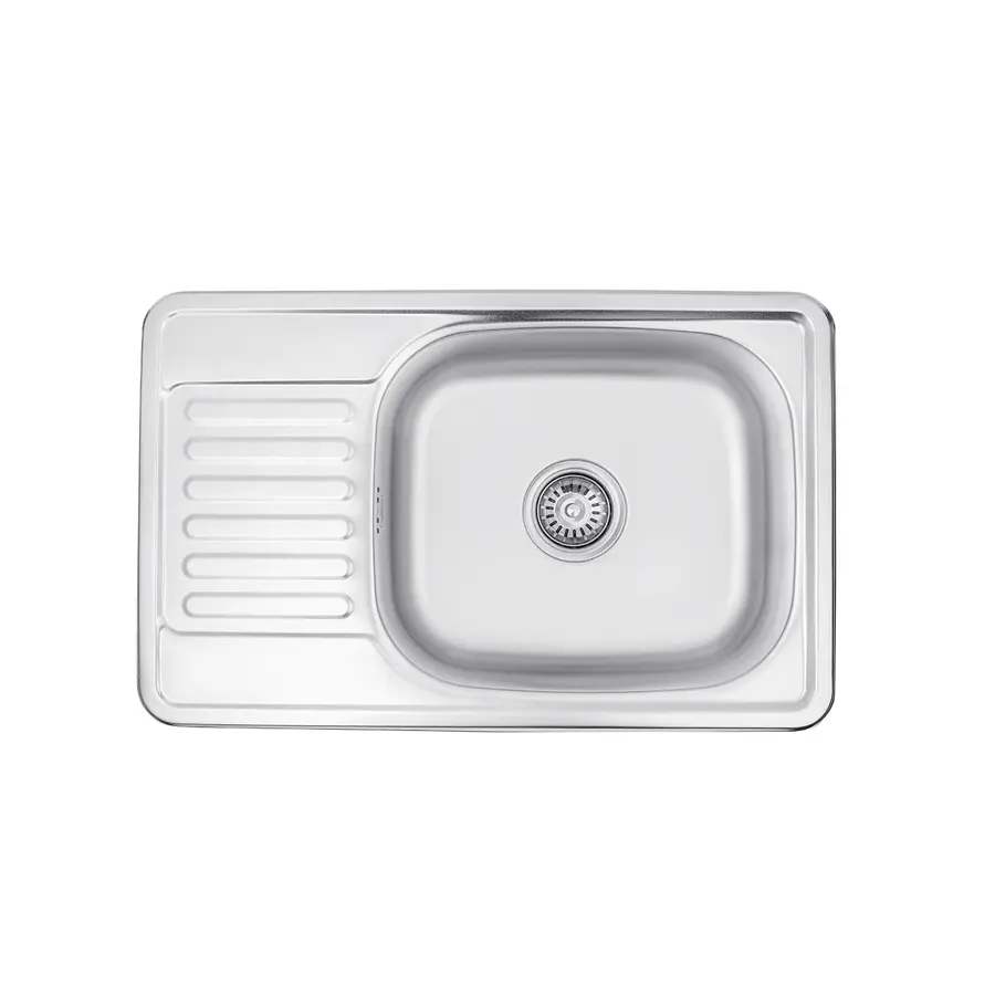 Кухонная мойка Kroner KRP Satin-6642 (0,8 мм)