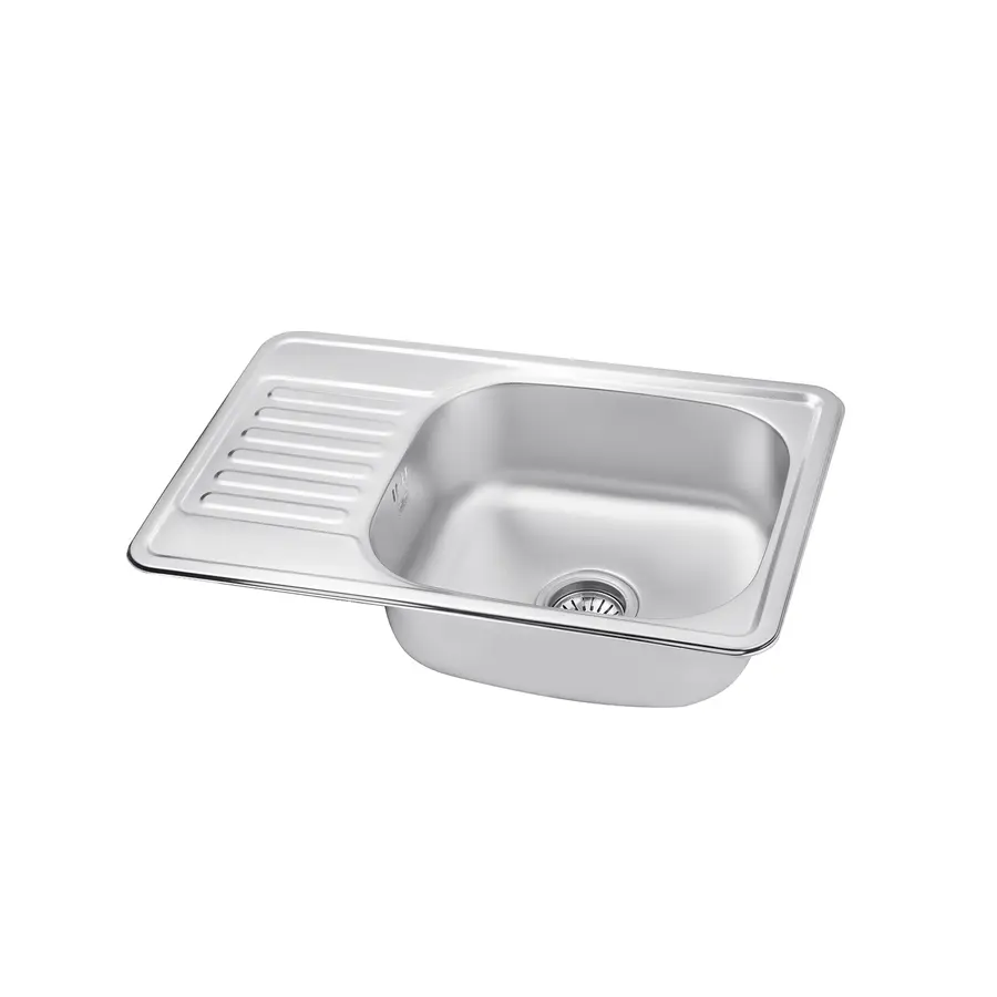 Кухонная мойка Kroner KRP Satin-6642 (0,8 мм)