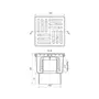 Трап ANIplast з вертикальним випуском 110 мм, з решіткою 15х15 см TА1210EU