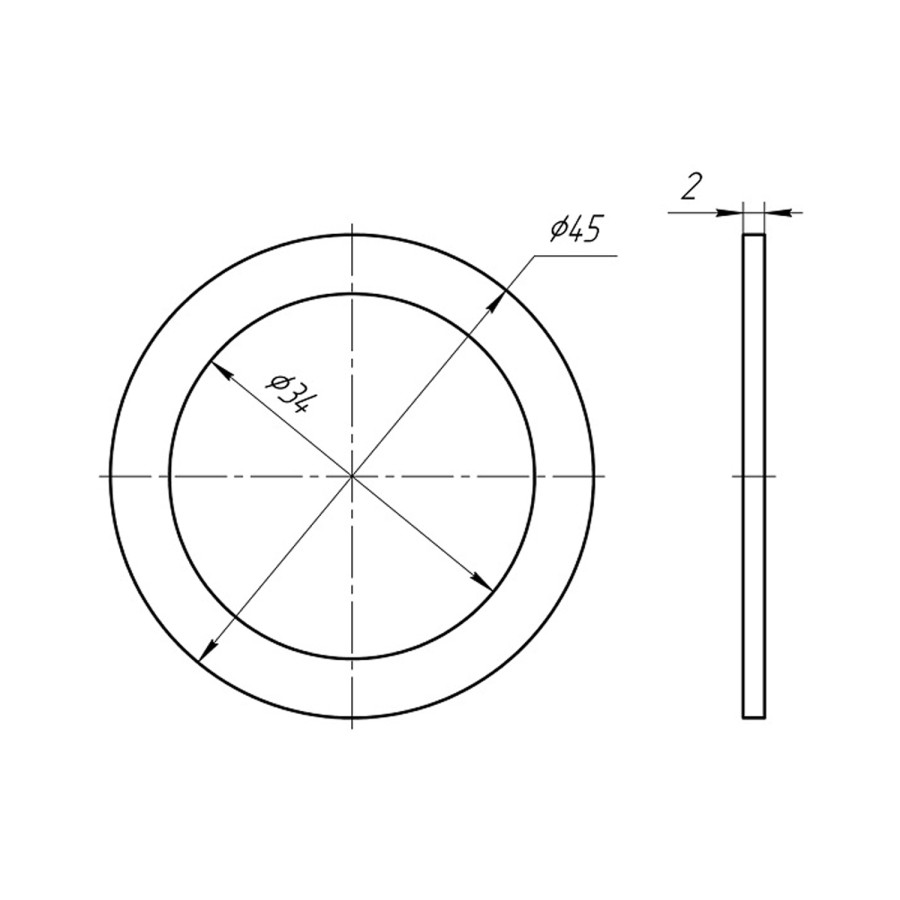 Прокладка ANIplast 1 1/2"мм плоска М022EU