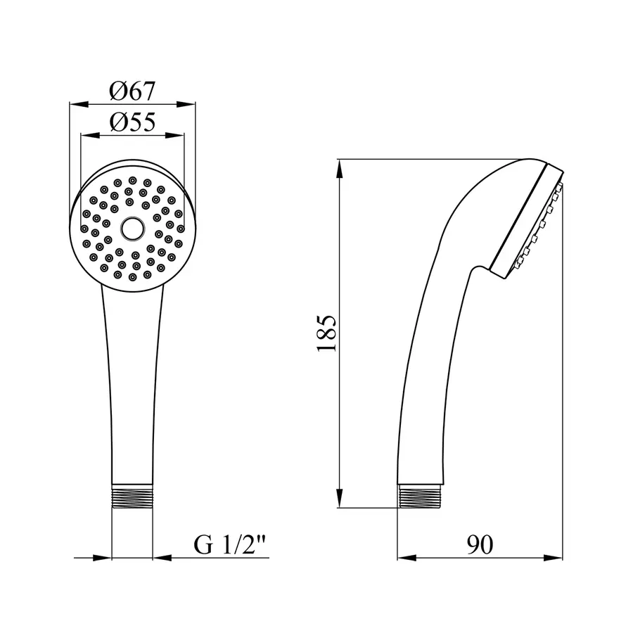 Лійка для душу Kroner KRM - C715