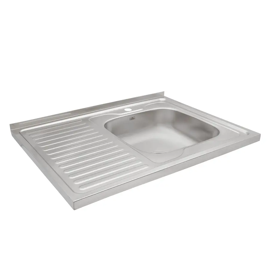 Кухонная мойка накладная Kroner KRP Dekor-6080R (0,6 мм)