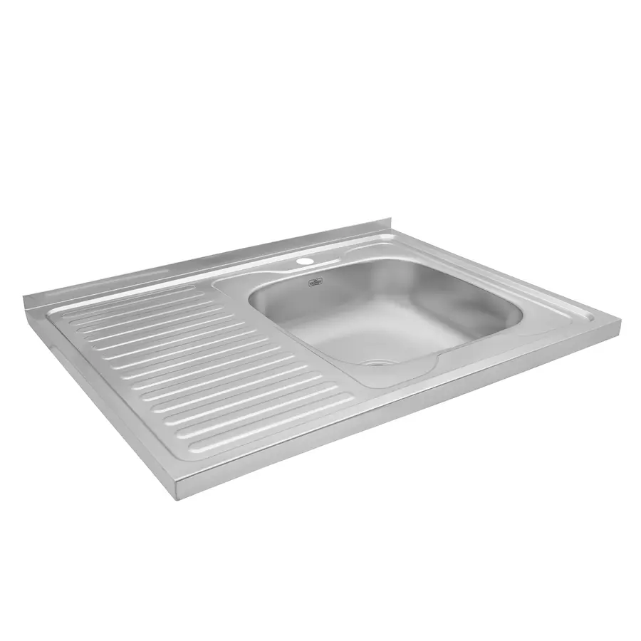 Кухонная мойка накладная Kroner KRP Dekor-6080R (0,6 мм)