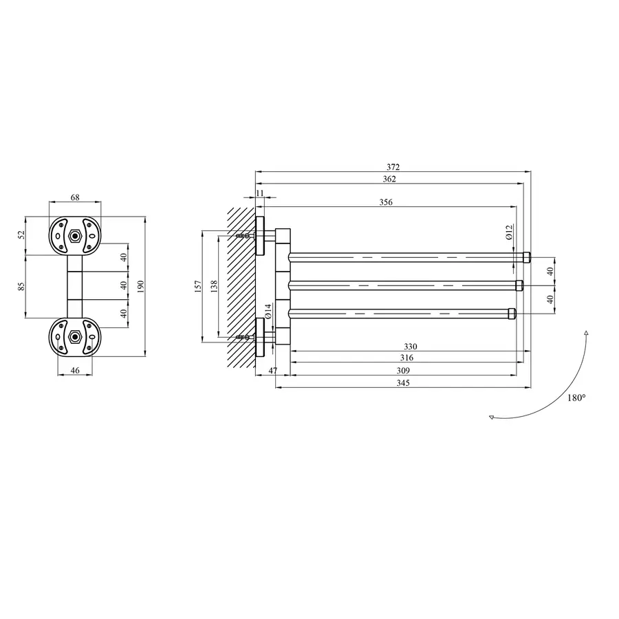Тримач для рушника Kroner KRM Elbe - ACC2913