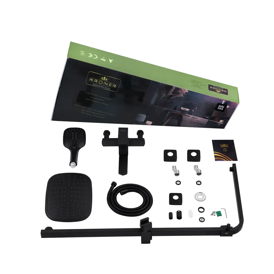 Душевая система Kroner KRP Edelstahl Kubus - SCH063