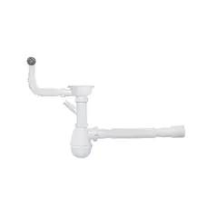 Сифон для кухонной мойки KronoPlast 3 1/2''х40 мм с отводом для стиральной машины SY27020243<br>