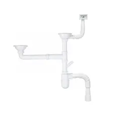 Сифон KronoPlast 3 1/2''х40 мм подвійний євромийка з прямокутним переливом SY65720343 Сифон KronoPlast 3 1/2''х40 мм подвійний євромийка з прямокутним переливом SY65720343
