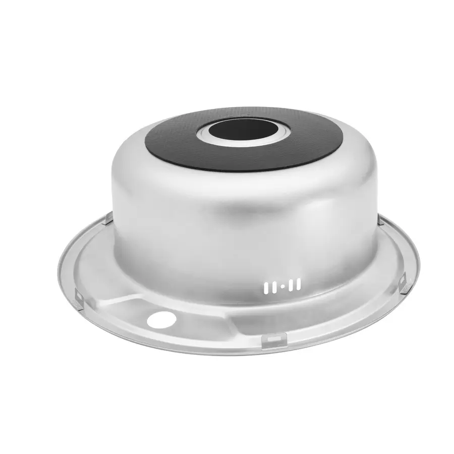 Кухонна врізна мийка з нержавіючої сталі Kroner KRP Dekor-490 0.8 мм-180