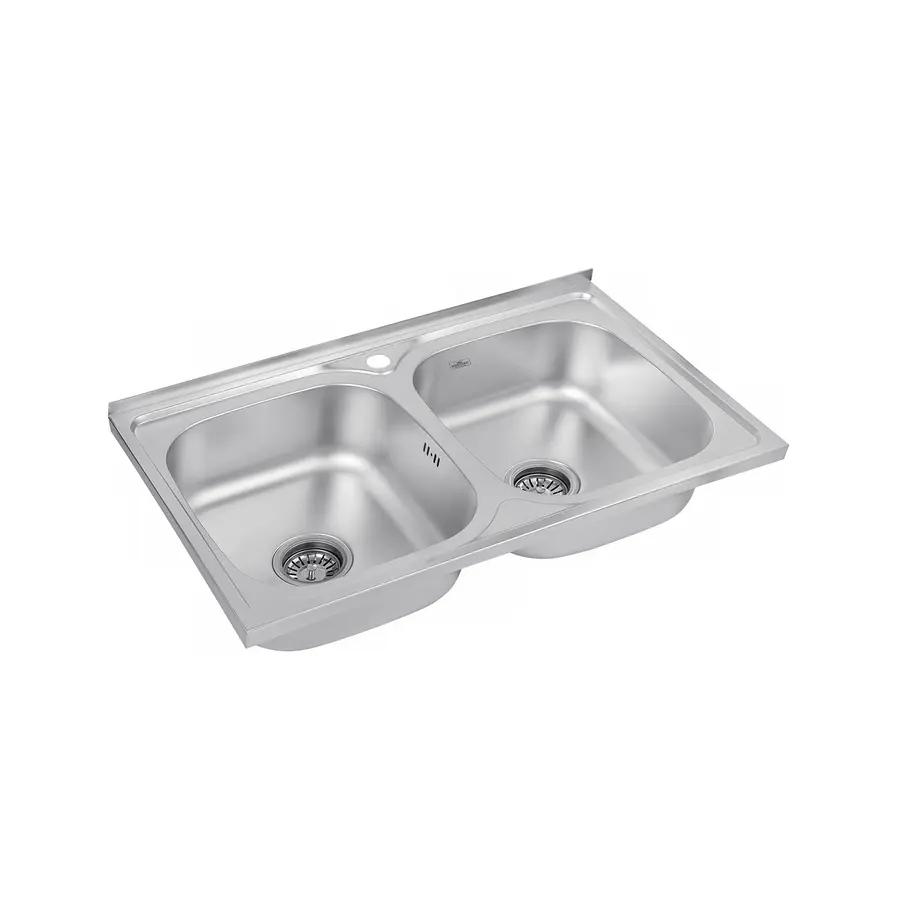 Кухонна мийка накладна Kroner KRP Satin-5080Z (0,8 мм)