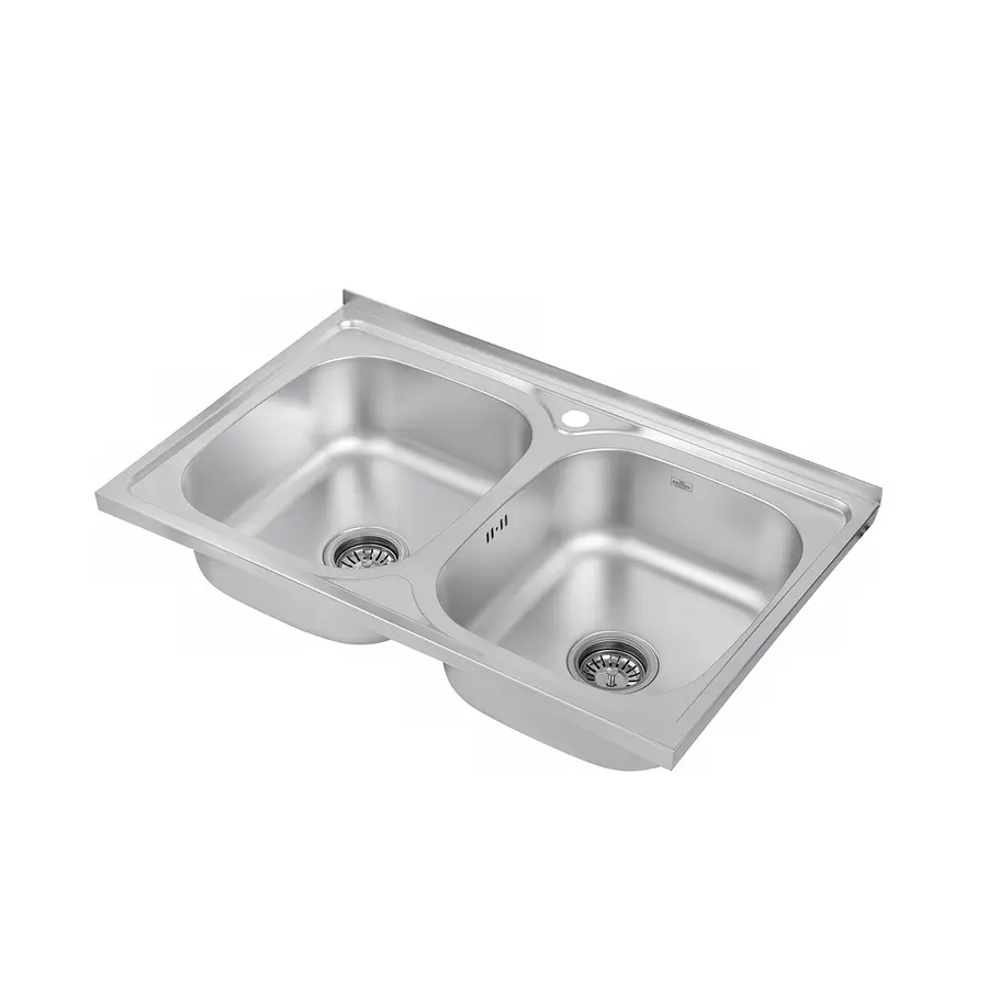 Кухонна мийка накладна Kroner KRP Satin-5080Z (0,8 мм)