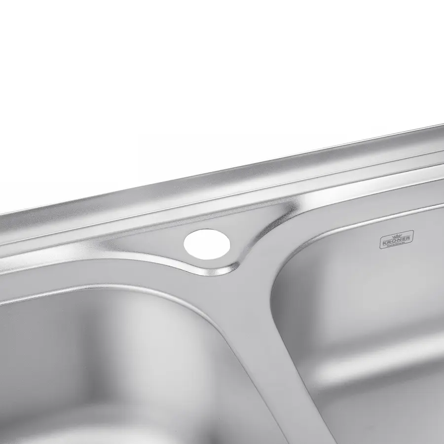 Кухонна мийка накладна Kroner KRP Satin-5080Z (0,8 мм)