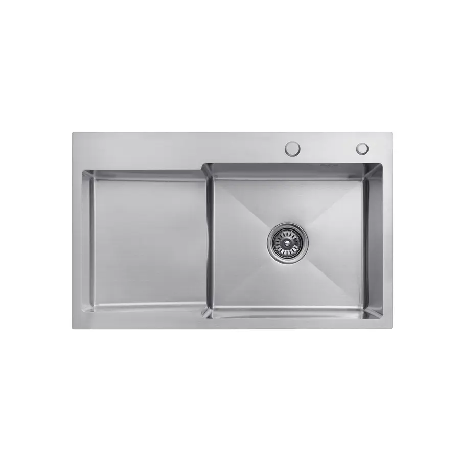 Кухонна мийка Kroner KRP Gebürstet - 7848LHM (3,0/1,0 мм)