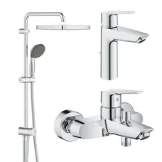 Набір змішувачів 3 в 1 для ванної кімнати Grohe QuickFix Start M-Size UA202305RM