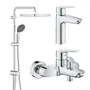 Набір змішувачів 3 в 1 для ванної кімнати Grohe QuickFix Start M-Size UA202305RM