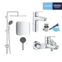 Набір змішувачів 3 в 1 для ванної кімнати Grohe QuickFix Start M-Size UA202305RM
