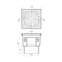 Трап ANIplast з вертикальним випуском 110 мм, з нержавіючою решіткою 15х15 см TА1212EU
