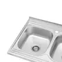 Кухонна накладна мийка з нержавіючої сталі Kroner KRP Satin-6080Z 0.8 мм-180