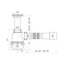 Сифон для кухонної мийки ANIplast 1 1/2''х40 мм з литим випуском А0515EU
