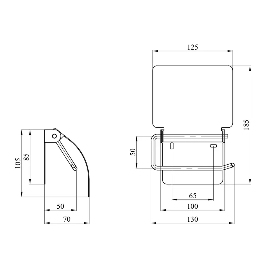 Тримач для туалетного паперу Kroner KRM Rizze - ACC302