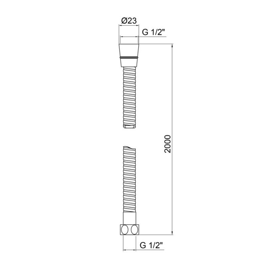 Шланг для душу Kroner KRM - C604 200 см