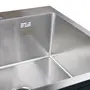Кухонна мийка з нержавіючої сталі Kroner KRP Gebürstet-5050HM