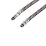 Гибкая подводка для подключения смесителя Kroner KRP - 150 1/2"хМ10 в оплетке из нержавеющей стали (пара)
