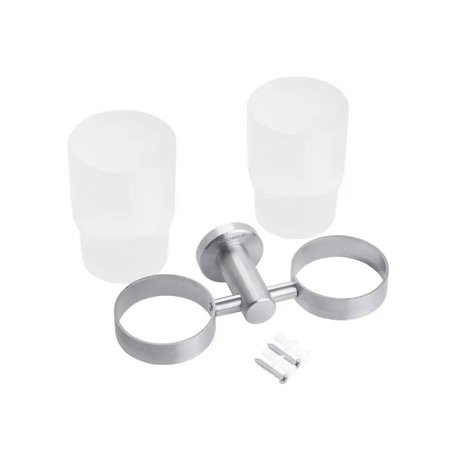 Стакан двойной для ванной комнаты Kroner KRP Edelstahl Klassisch - ESG3708