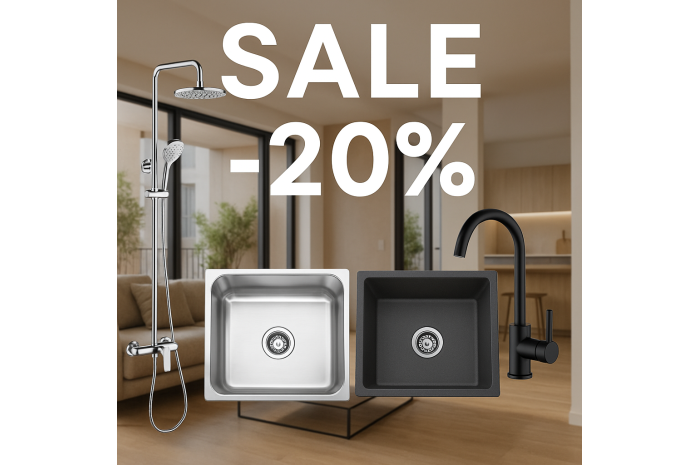 Platinum – мінус 20% на якісну сантехніку для кухні та ванни!