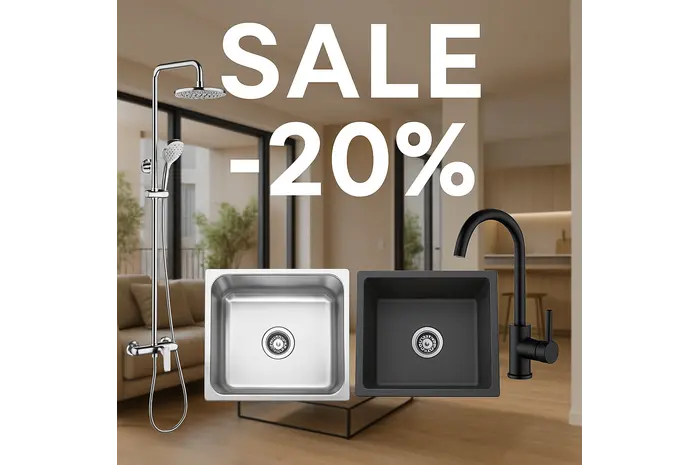 Platinum – мінус 20% на якісну сантехніку для кухні та ванни!