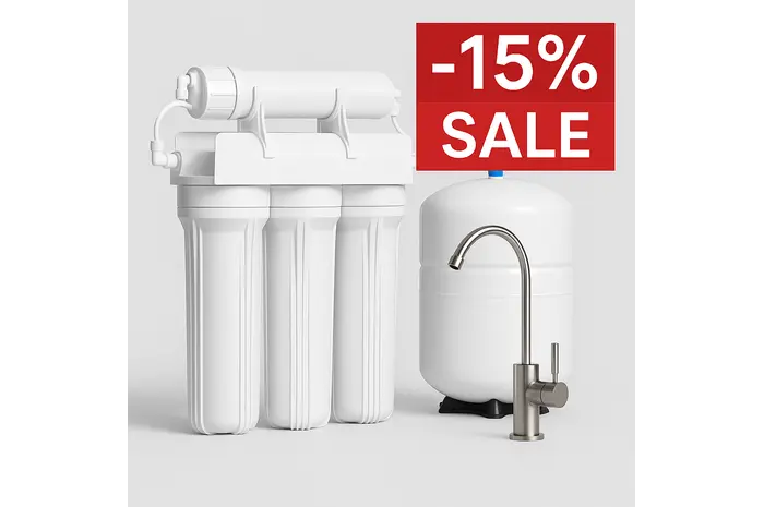 Знижка -15% на системи очищення води - питна вода прямо з-під крана