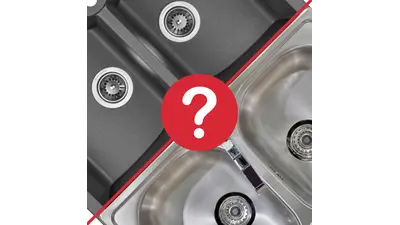 Преимущества и недостатки различных материалов кухонных моек: нержавеющая сталь и гранит